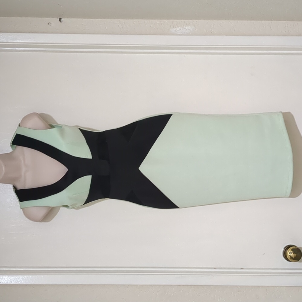 Kardashian Kollection Spearmint / black Dress sleeveless women size XS